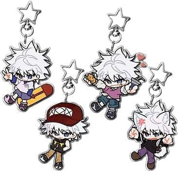 Amazon.co.jp: [Zipucos] ハンター×ハンター キーホルダー キルア 4点